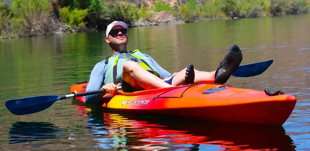 Guest kayaking on the Colorado River